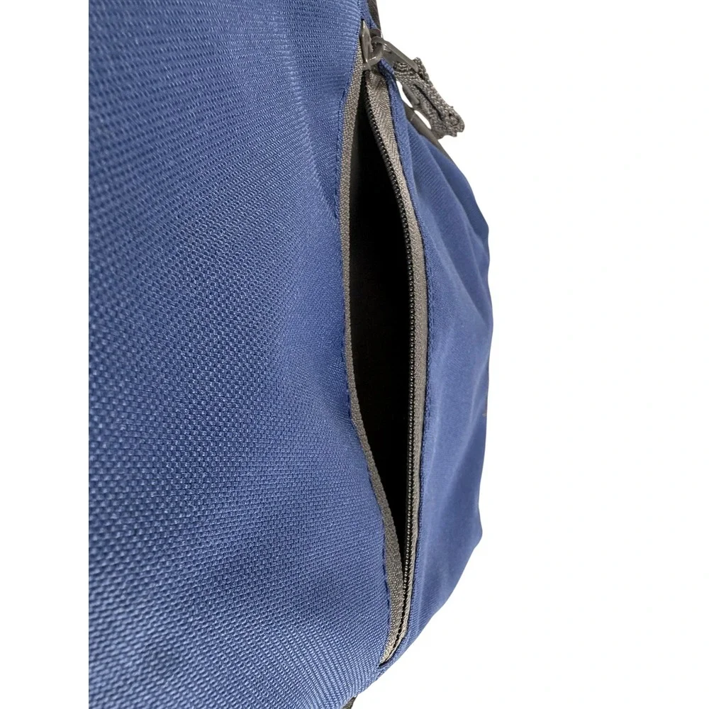 Lands End Lunch Box Kids OS Navy Blue Excellent Insulated Buckle Handle Bag